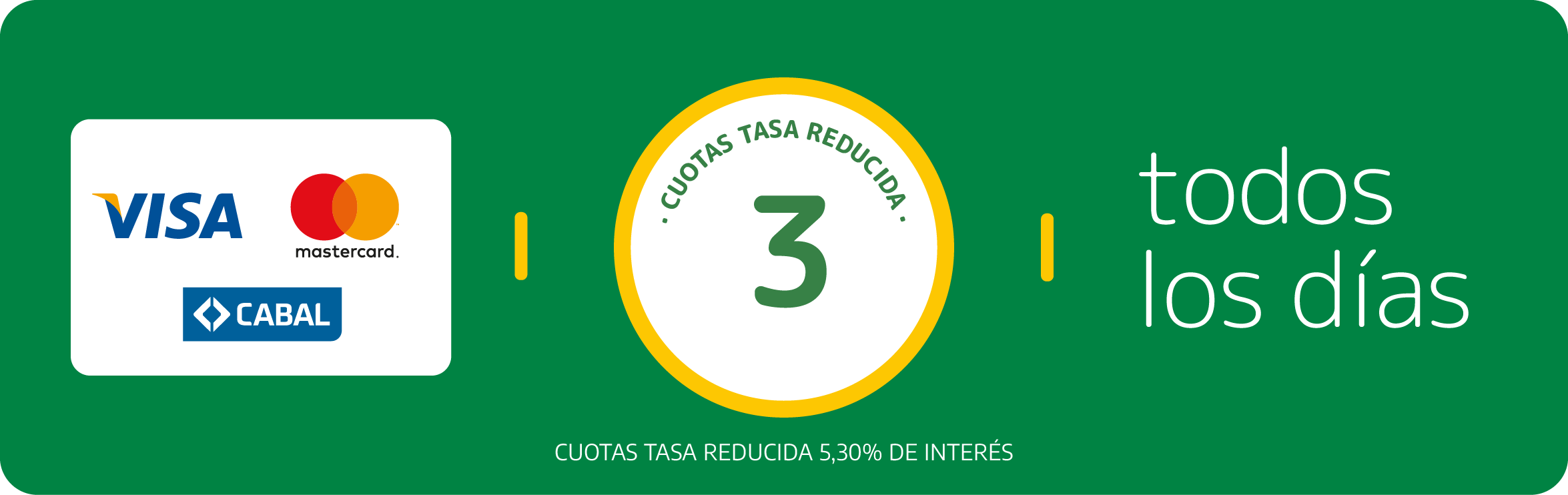 3 cuotas