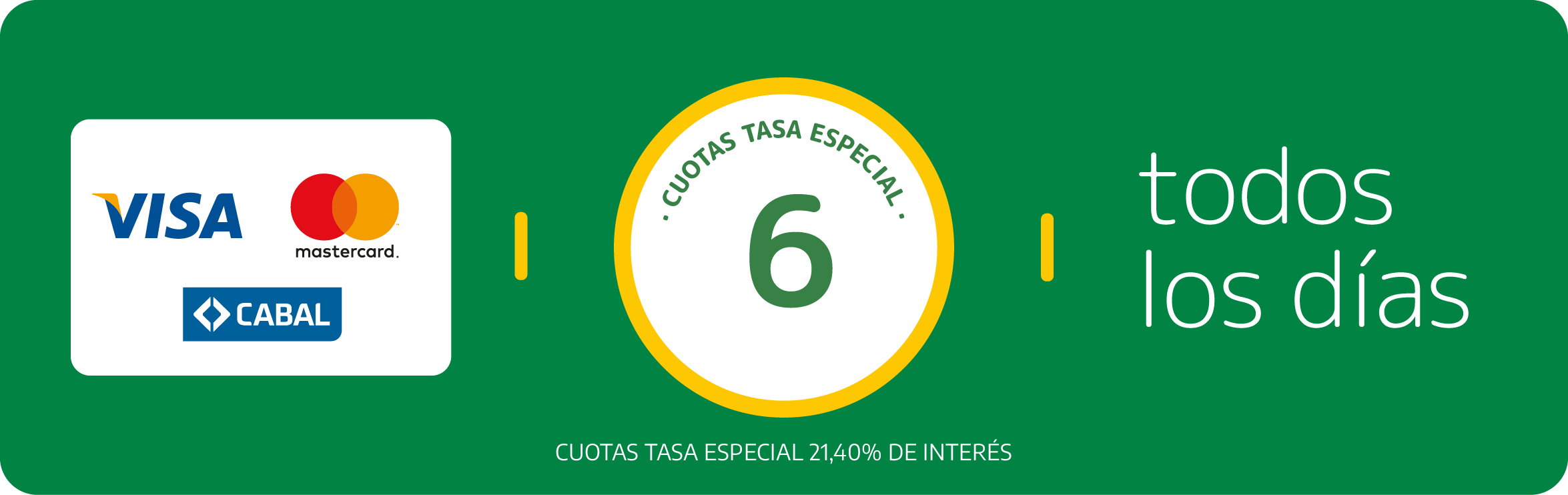 6 cuotas
