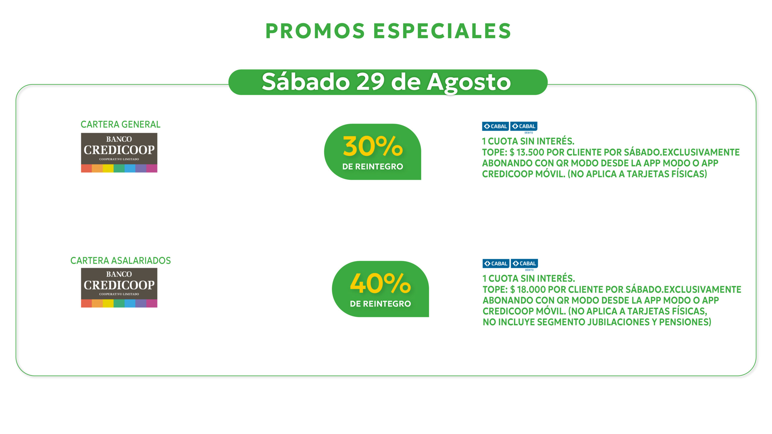 Agosto 2026 LED 4 PROMOS ESPECIALES